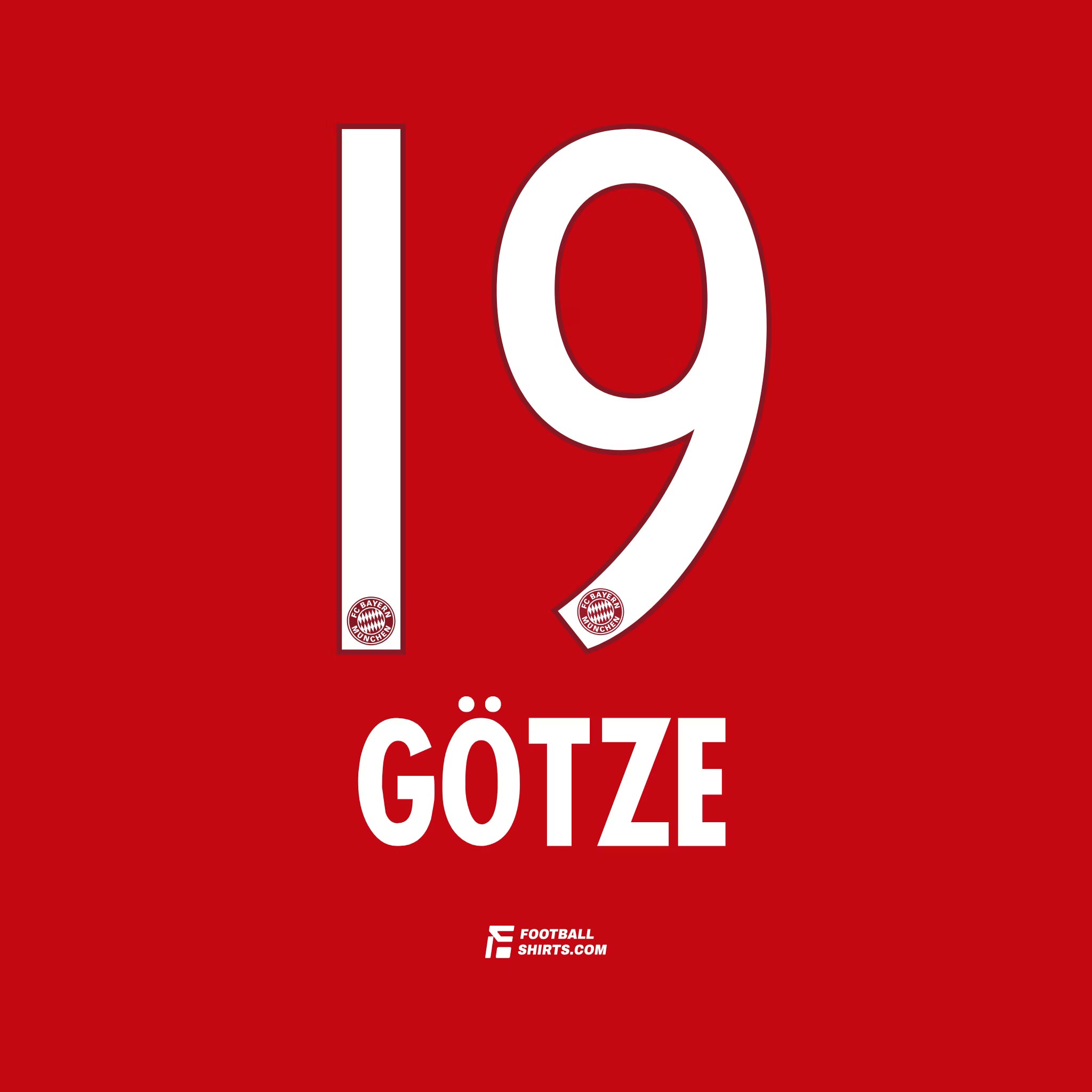 2015/16 Bayern Munich Heim Götze #19 | Offizieller Flock