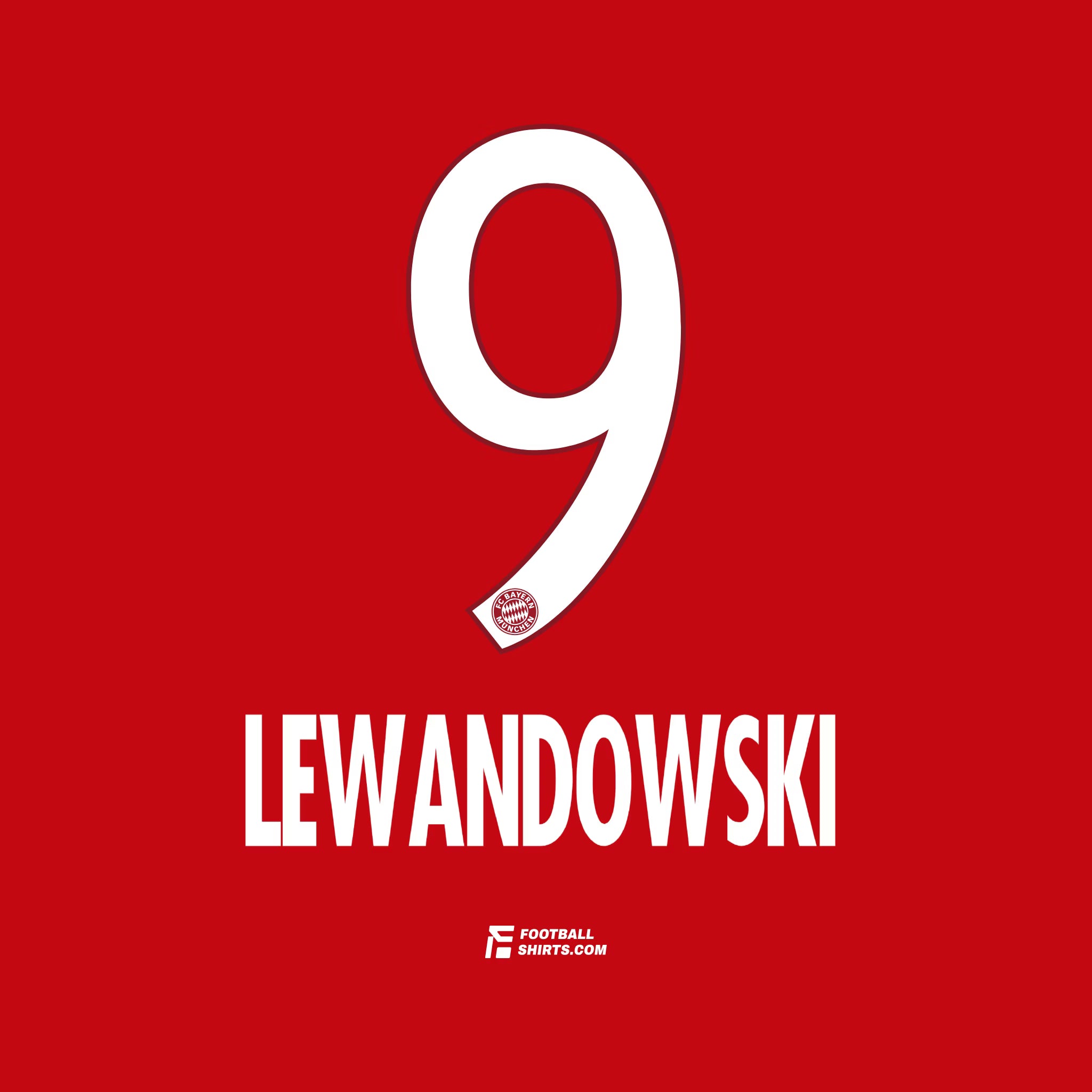 2015/16 Bayern Munich Heim Lewandowski #9 | Offizieller Flock