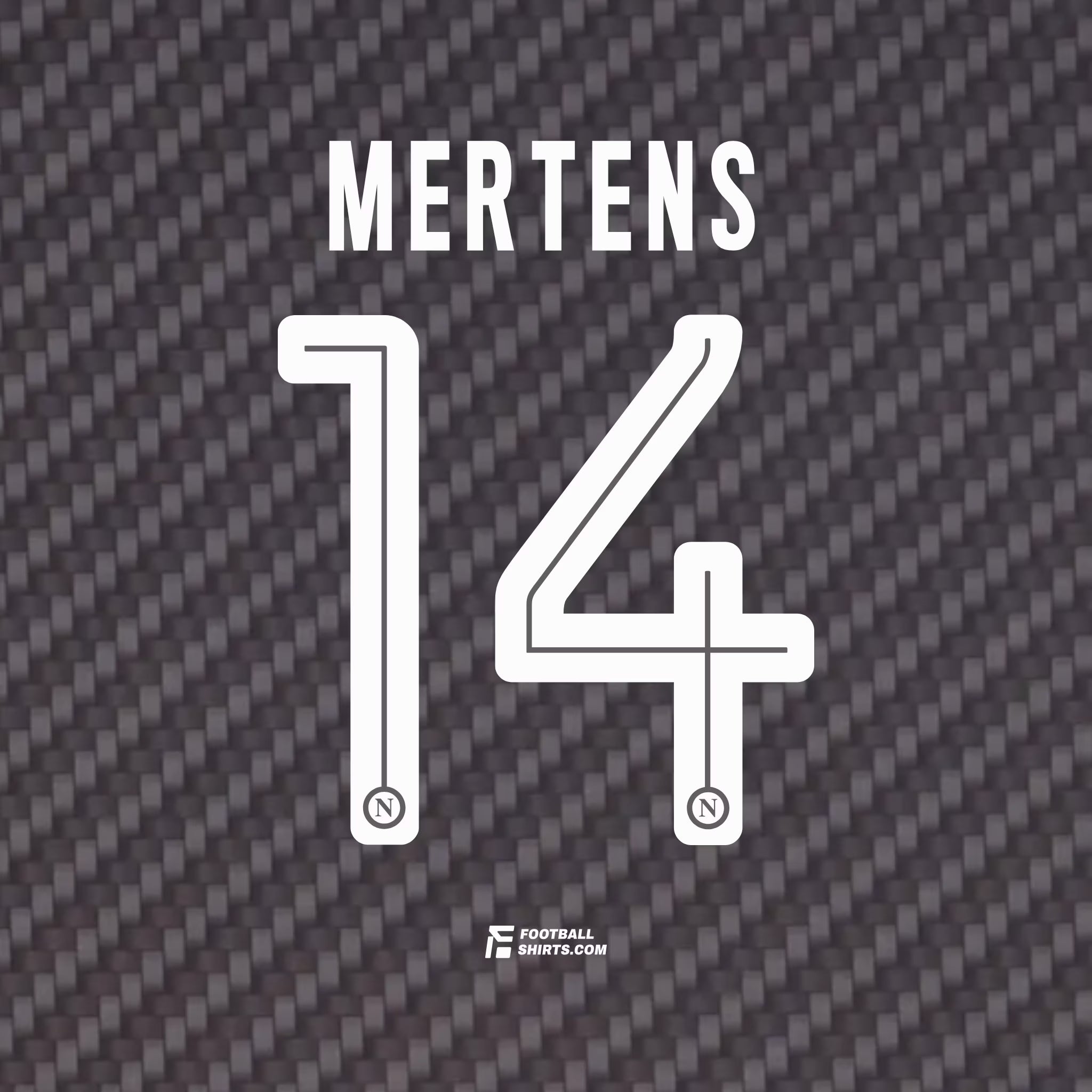 2017-18 Napoli Heim/Fourth Mertens #14 | Offizieller Flock
