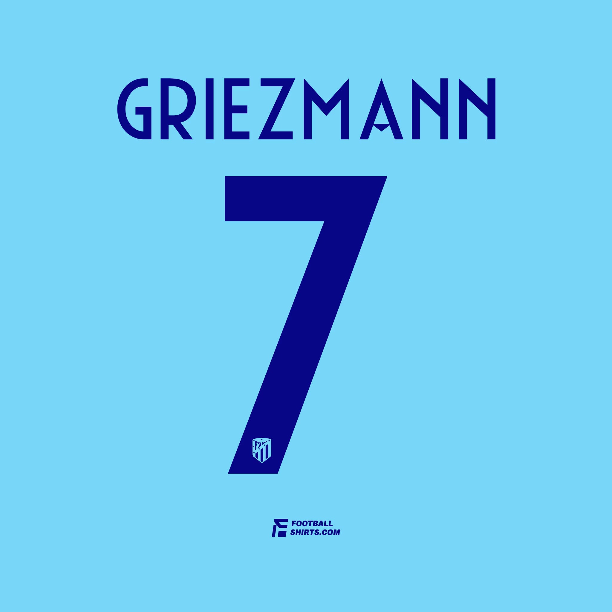 2018/19 Atlético Madrid Cup Auswärts Griezmann #7 | Offizieller Flock