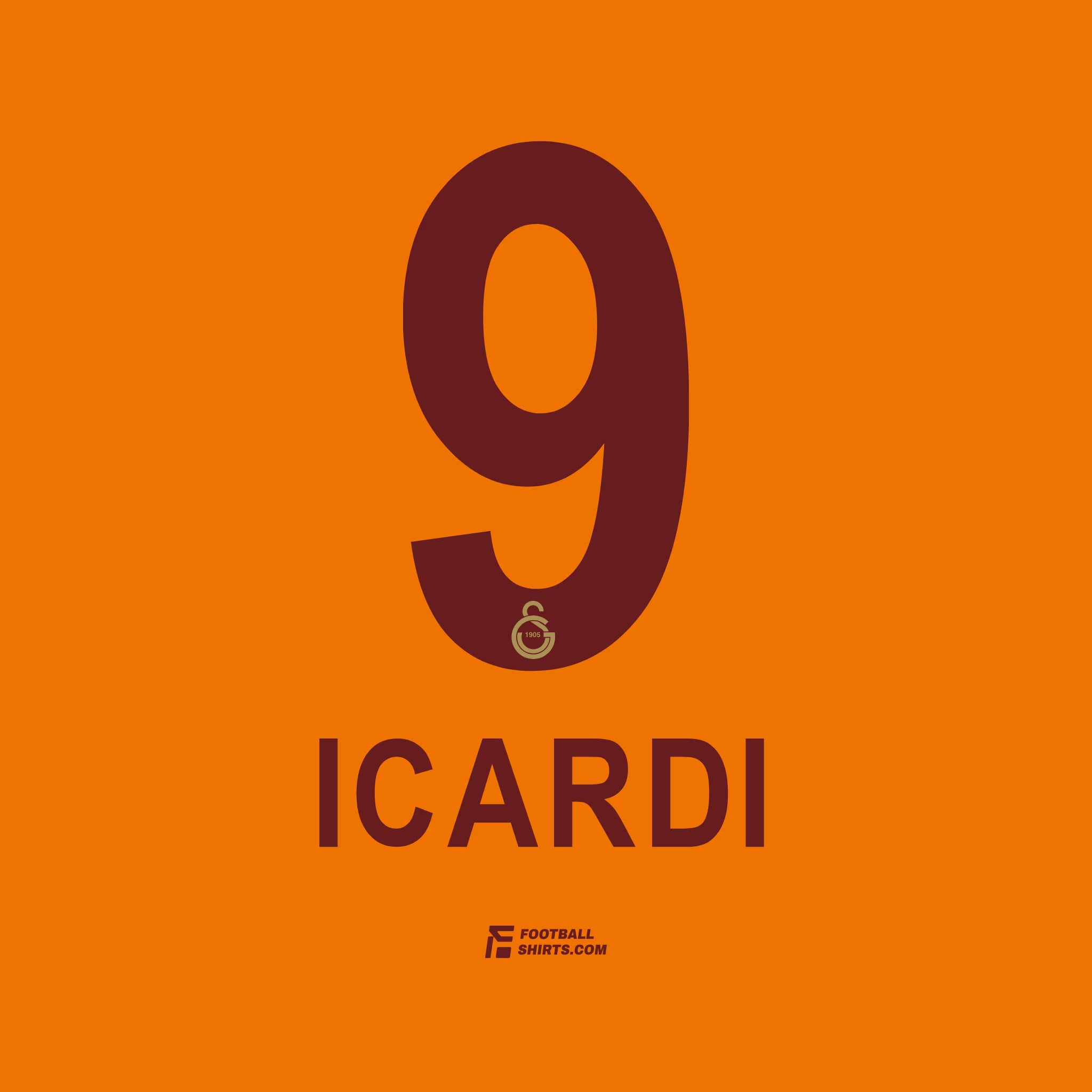 2022-26 Galatasaray Heim/Auswärts/Drittes Icardi #9 | Offizieller Flock