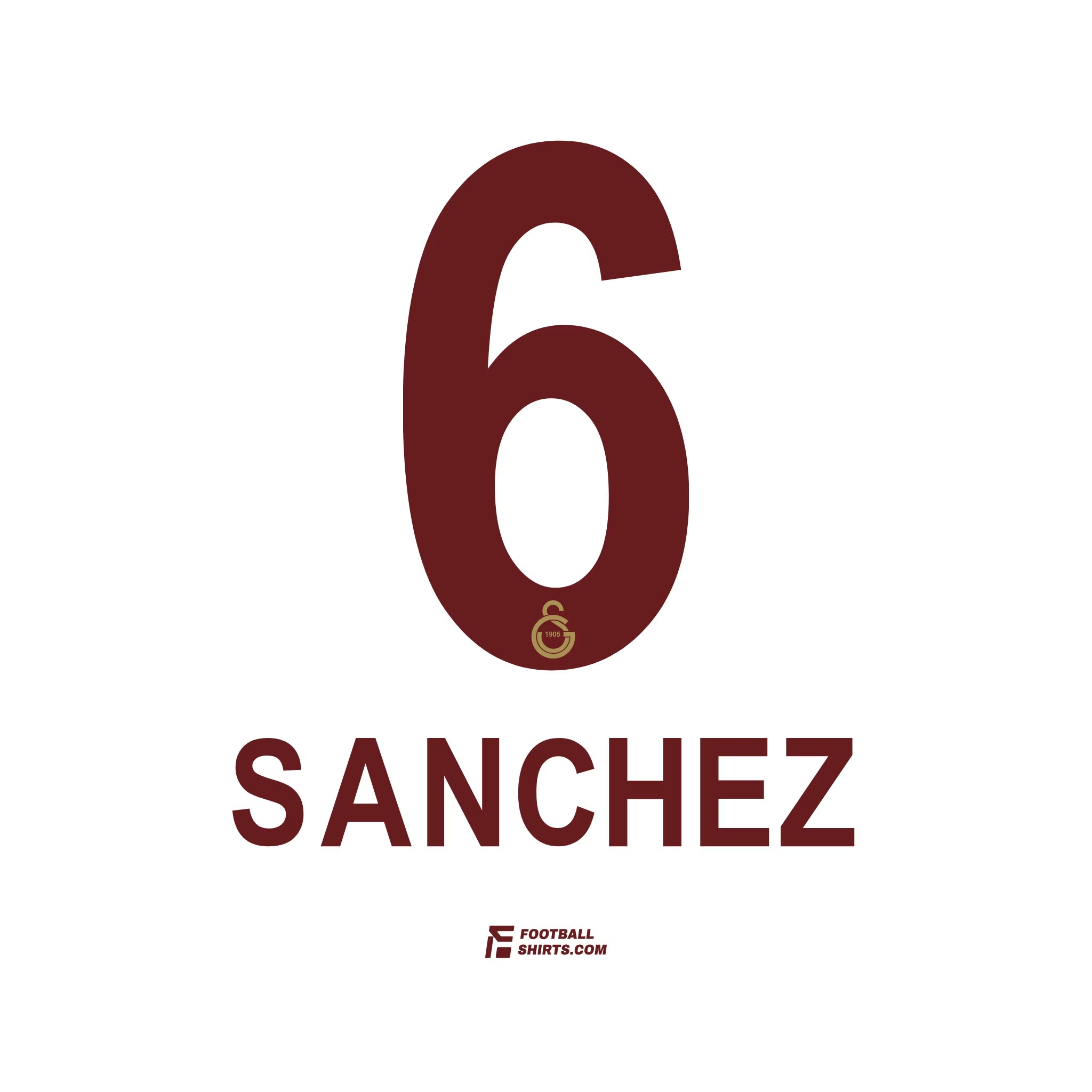 2023-26 Galatasaray Heim/Auswärts/Drittes Sanchez #6 | Offizieller Flock