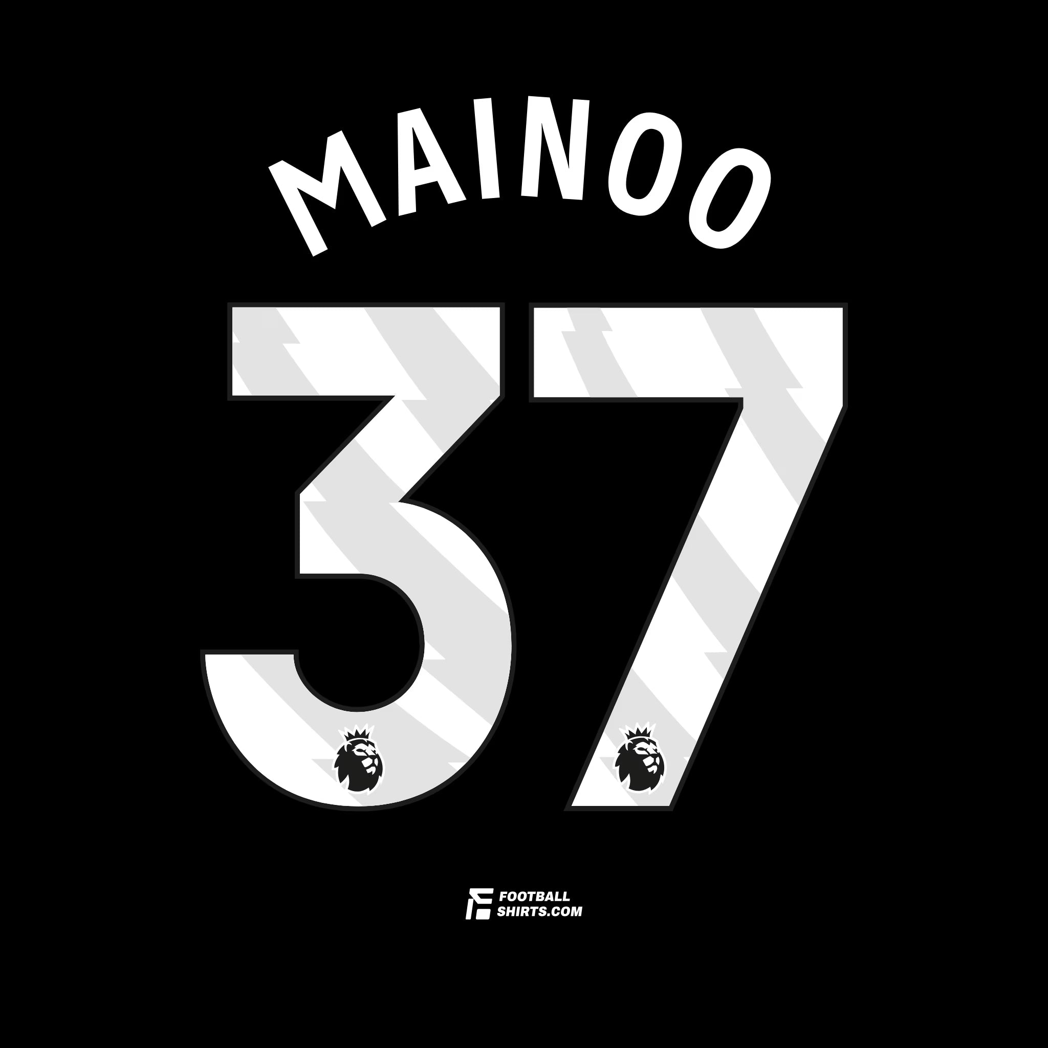 2023-26 Manchester United Home/Away/Third Mainoo #37 | Official Name Set