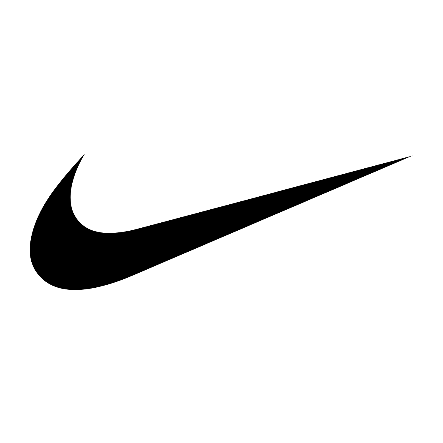 Black Nike Swoosh logo (2025) – leading global football kit and boots brand.