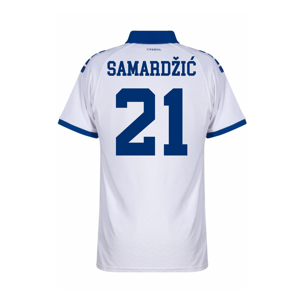 Serbie 2025-26 Maillot Extérieur Authentic | Samardžić #21 (Flocage fan style) | Capelli