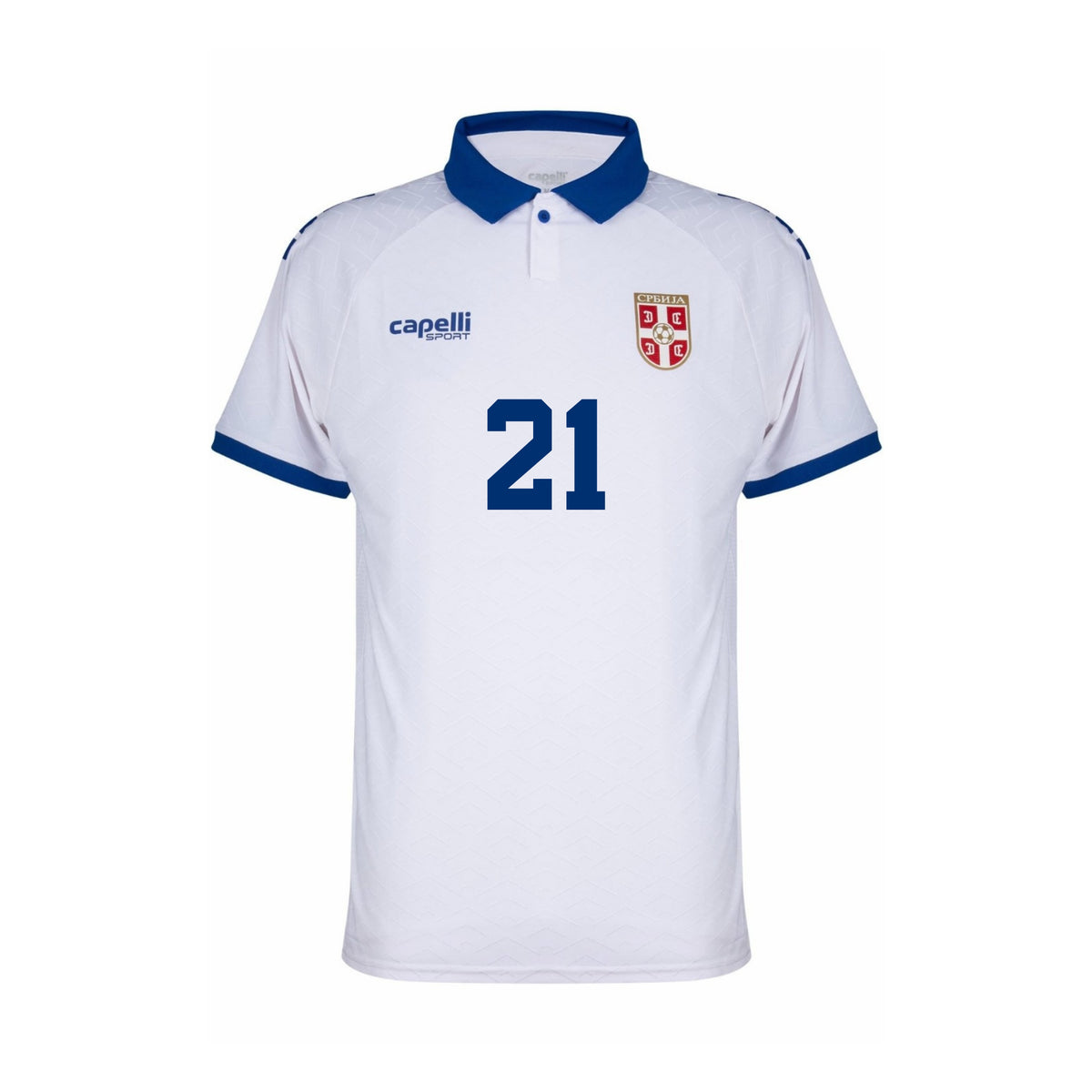 Serbie 2025-26 Maillot Extérieur Authentic | Samardžić #21 (Flocage fan style) | Capelli