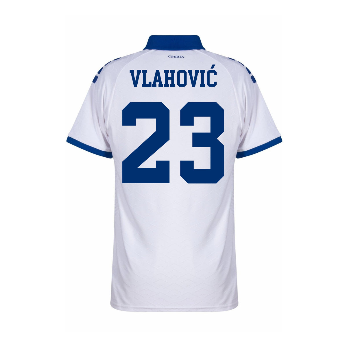 Serbie 2025-26 Maillot Extérieur Authentic | Vlahović #23 | Capelli