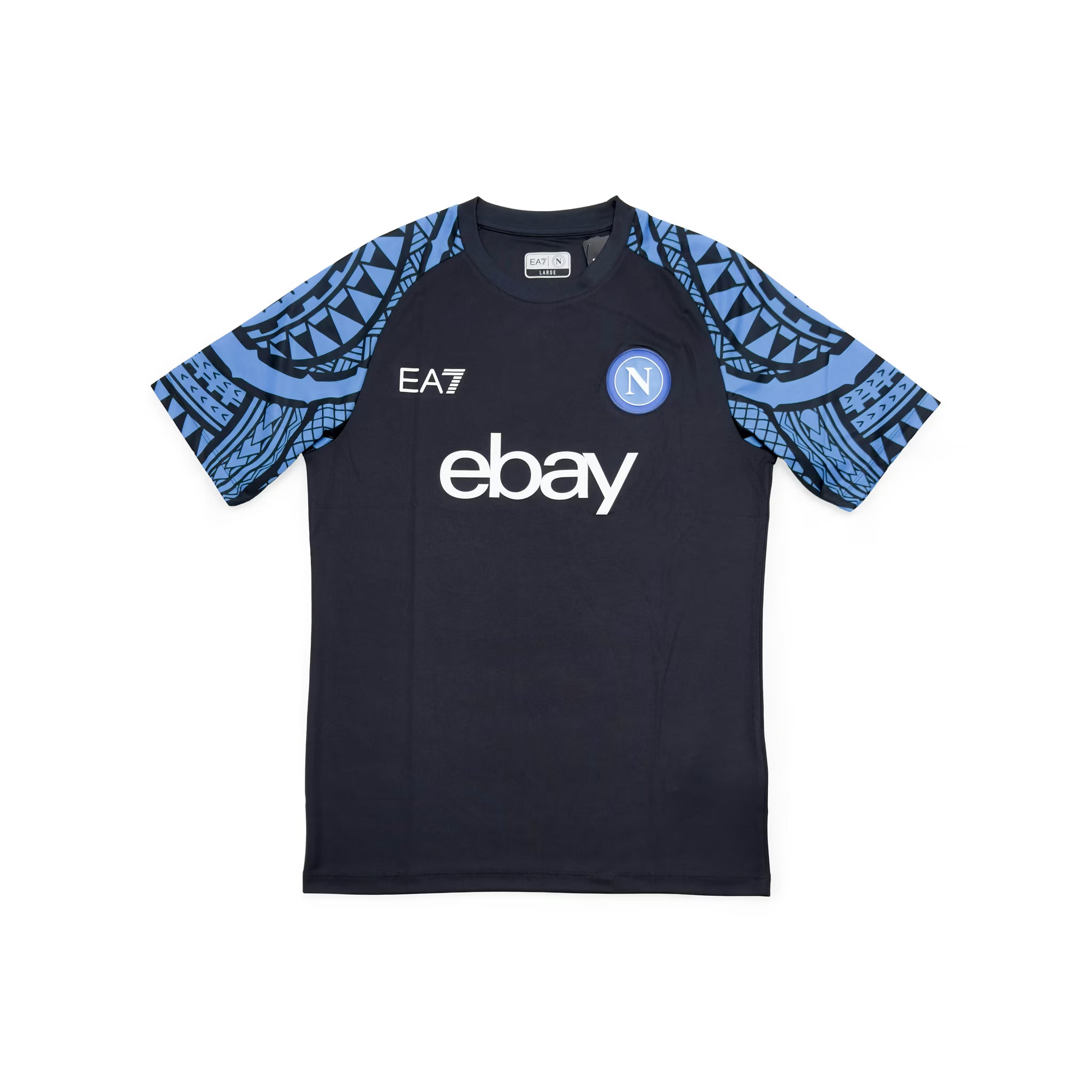 Napoli 2023/24 Training Shirt | Black/Blue | EA7