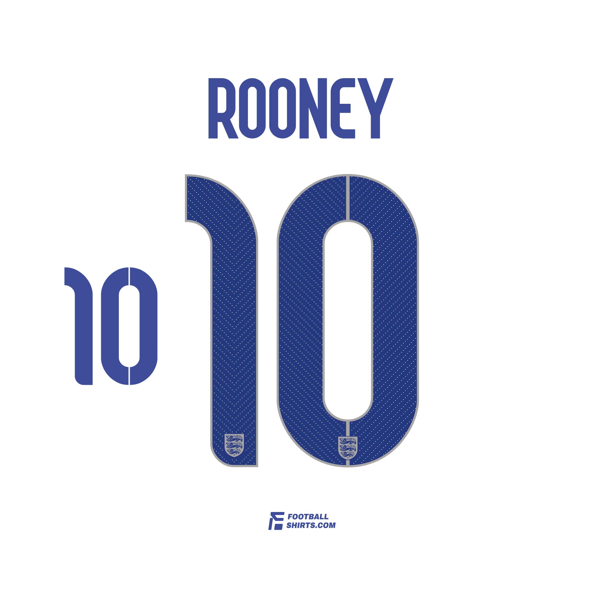2014 England Heim Rooney #10 | Offizieller Flock