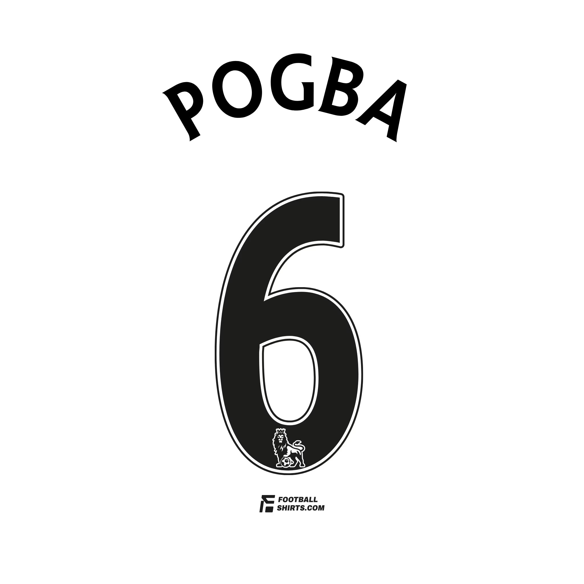 2016/17 Manchester United Drittes Pogba #6 | Offizieller Flock