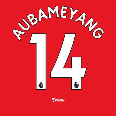 2017-22 Arsenal Heim/Auswärts/Drittes Aubameyang #14 | Offizieller Flock