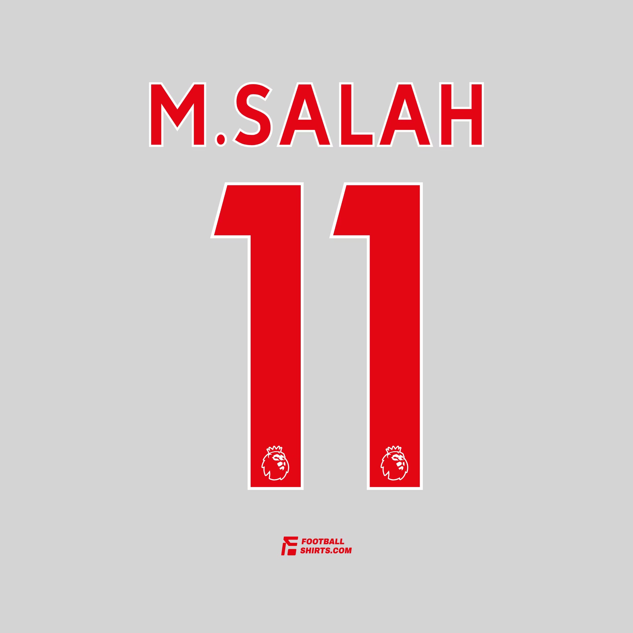 2018-22 Liverpool Auswärts/Drittes M.Salah #11 | Offizieller Flock