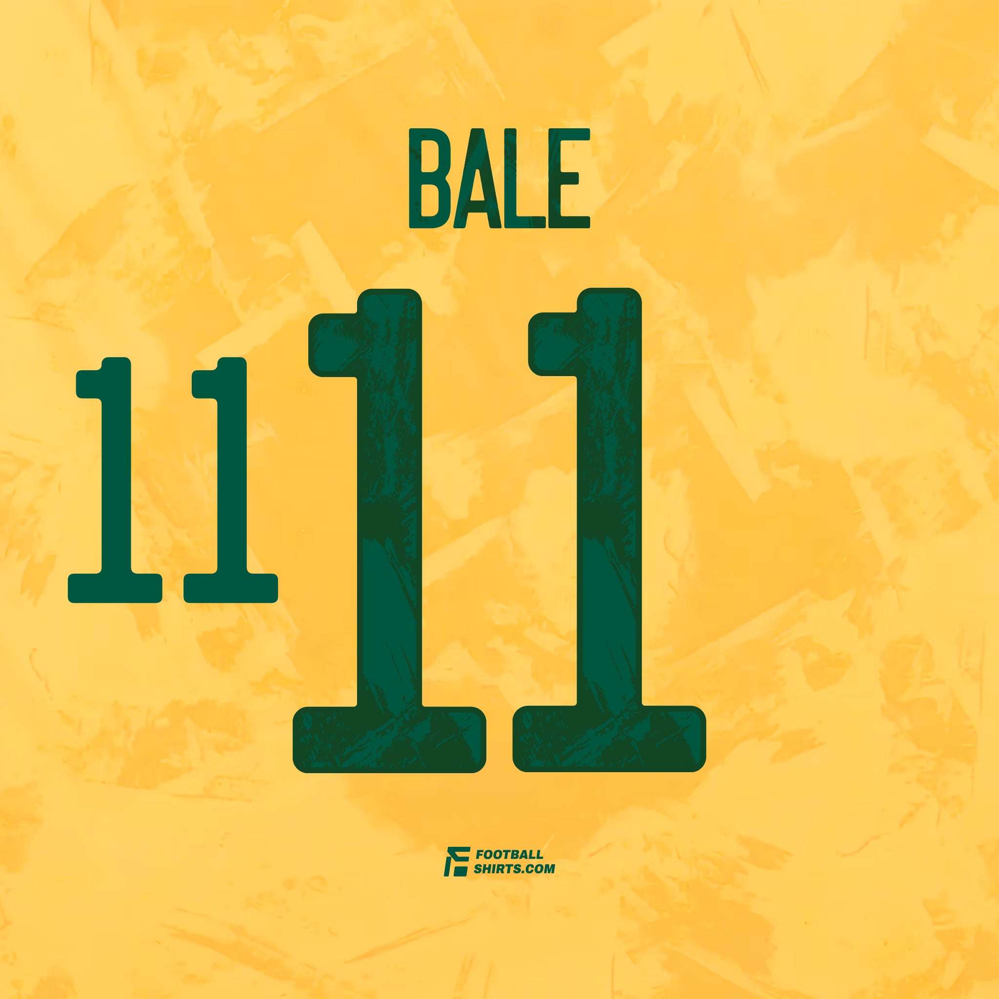 2020 Wales Away Bale #11 | Official Name Set