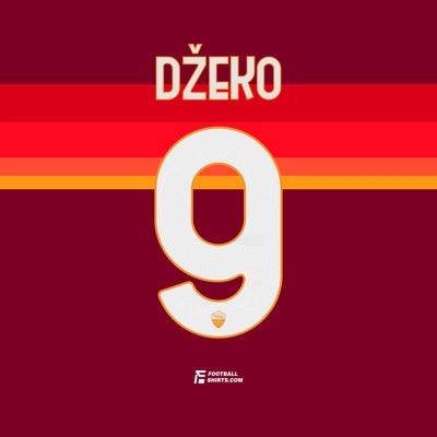 2020/21 AS Roma Home/Third Džeko #9 | Official Name Set