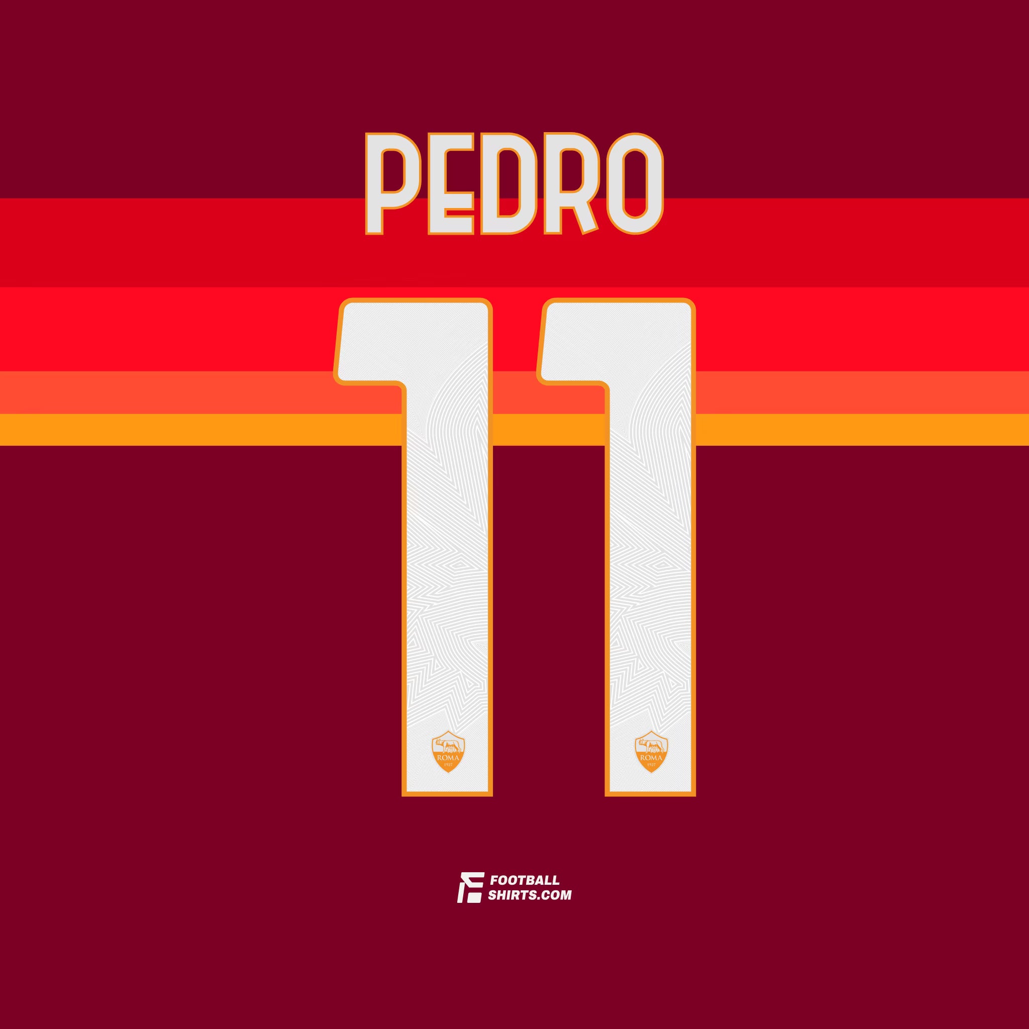2020/21 AS Roma Heim/Drittes Pedro #11 | Offizieller Flock