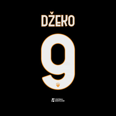2020/21 AS Roma Home/Third Džeko #9 | Official Name Set