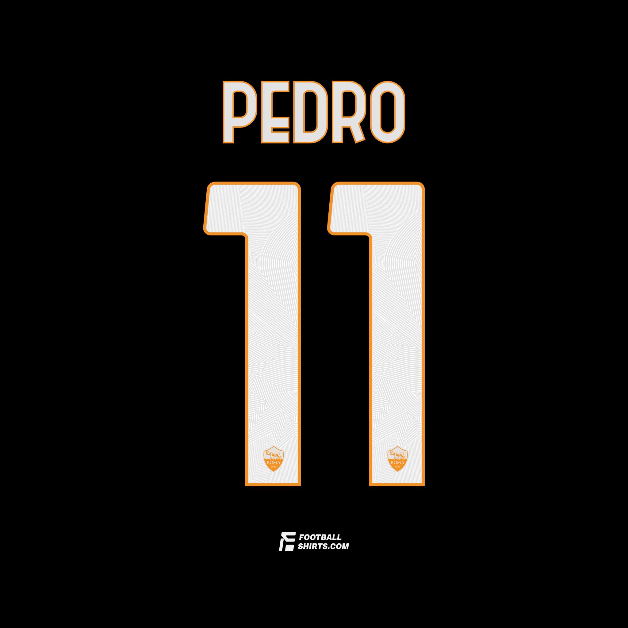 2020/21 AS Roma Heim/Drittes Pedro #11 | Offizieller Flock