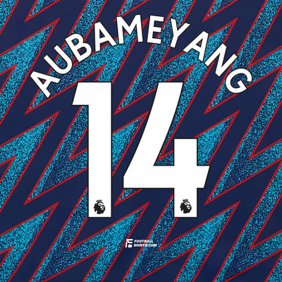 2017-22 Arsenal Heim/Auswärts/Drittes Aubameyang #14 | Offizieller Flock