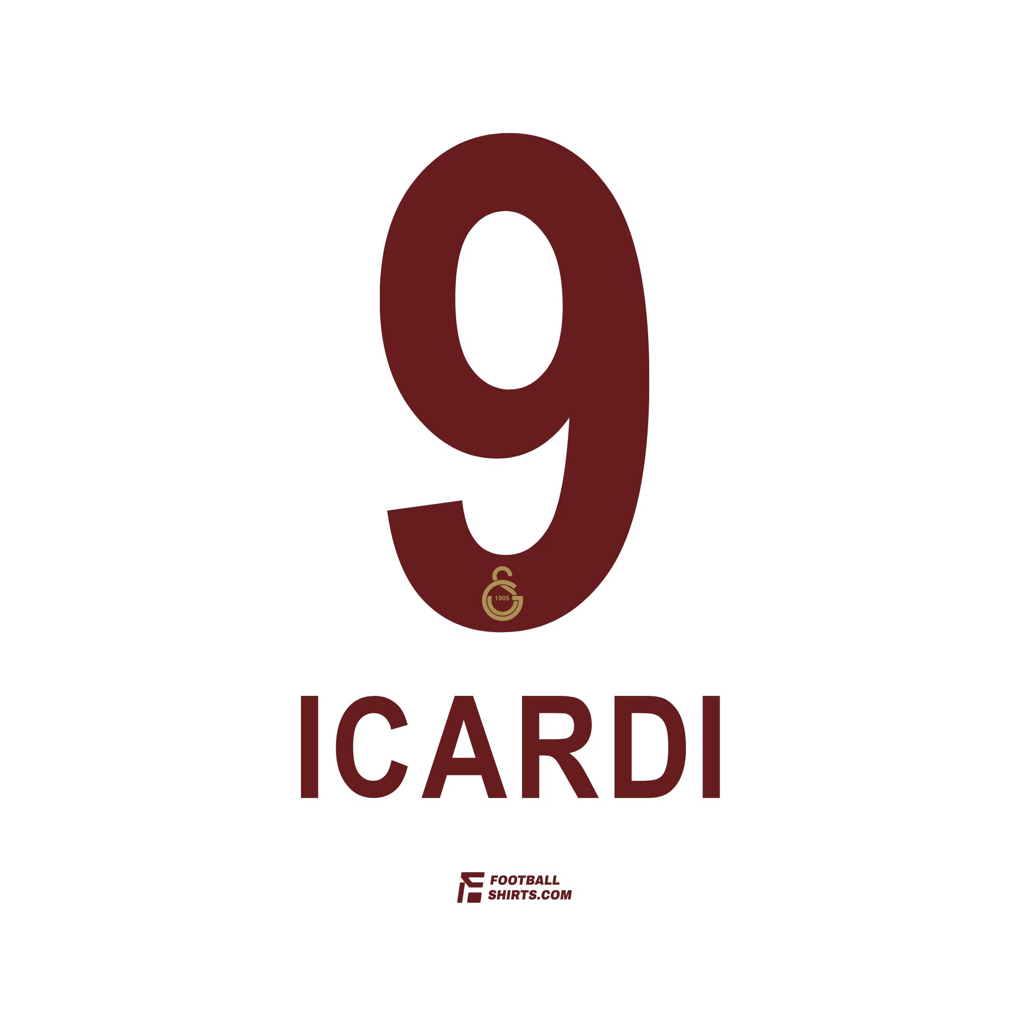 2022-26 Galatasaray Heim/Auswärts/Drittes Icardi #9 | Offizieller Flock