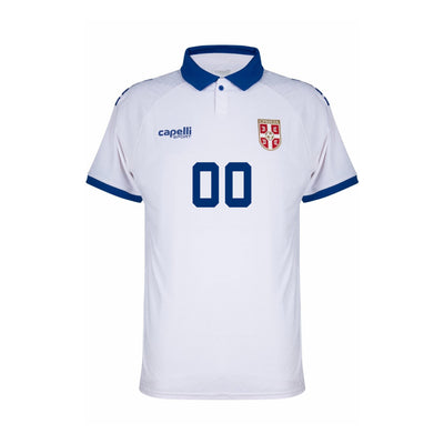 Serbia 2025-26 Authentic Away Shirt Kids | Custom Name (Fan-Style) | Capelli
