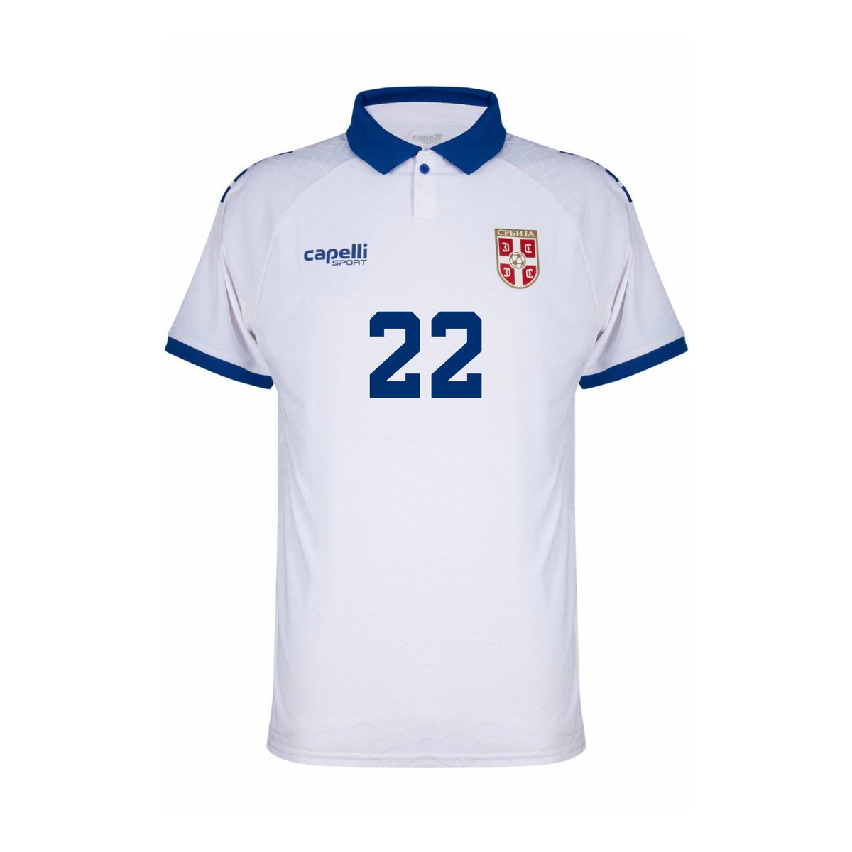 Serbie 2025-26 Maillot Extérieur Authentic | Samardžić #22 | Capelli