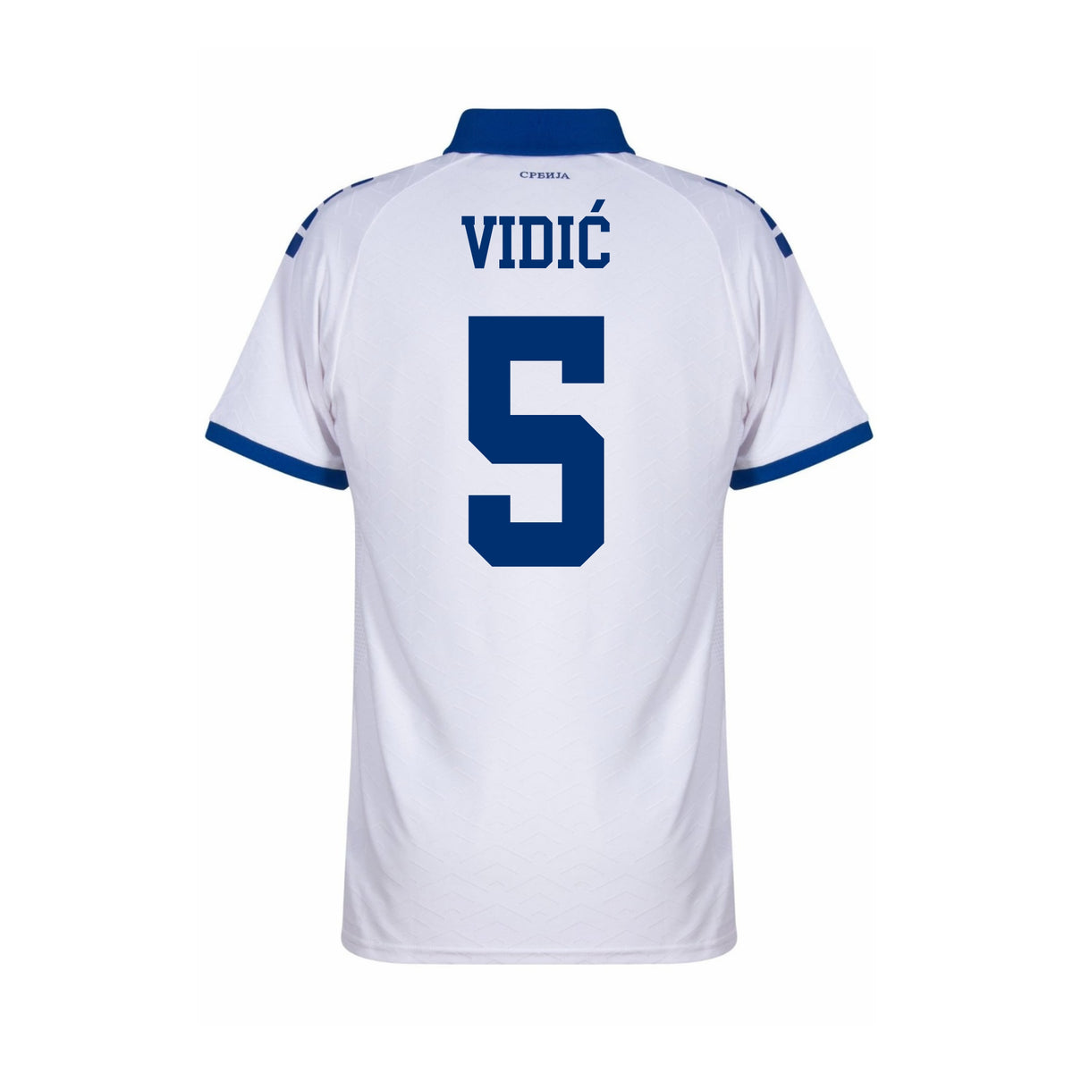 Serbie 2025/26 Authentic Maillot Extérieur | Vidić #5 | Capelli