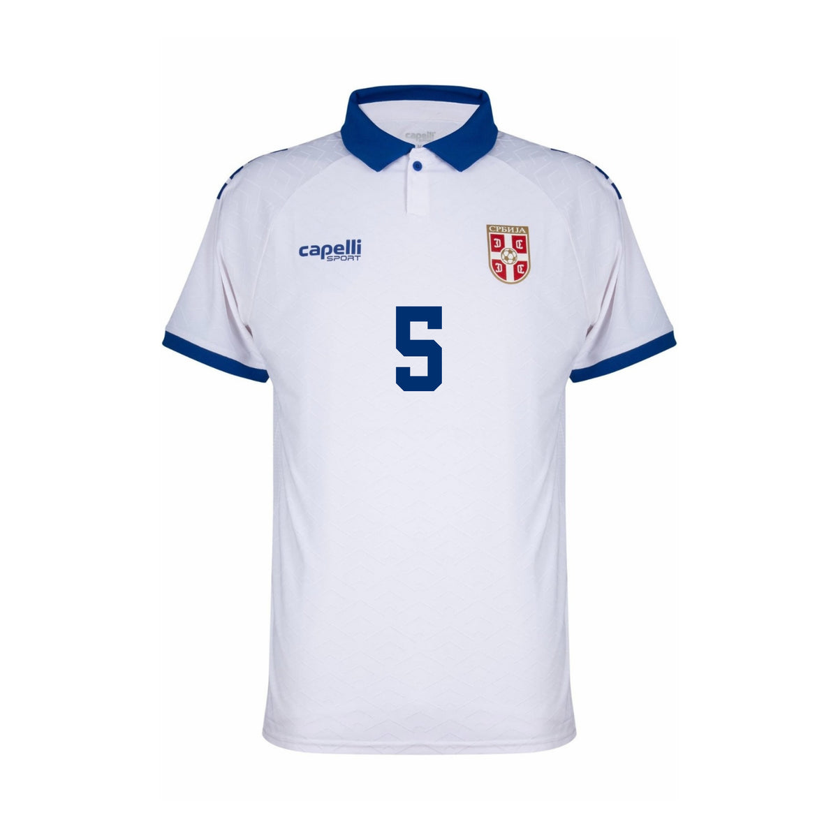 Serbie 2025/26 Authentic Maillot Extérieur | Vidić #5 | Capelli