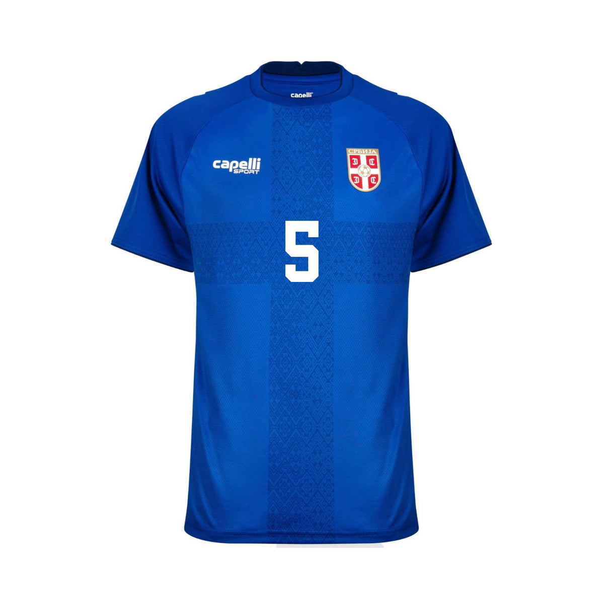 Serbia 2025-26 Authentic Home Shirt | Vidić #5 | Capelli
