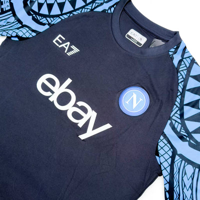 Napoli 2023/24 Training Shirt | Black/Blue | EA7