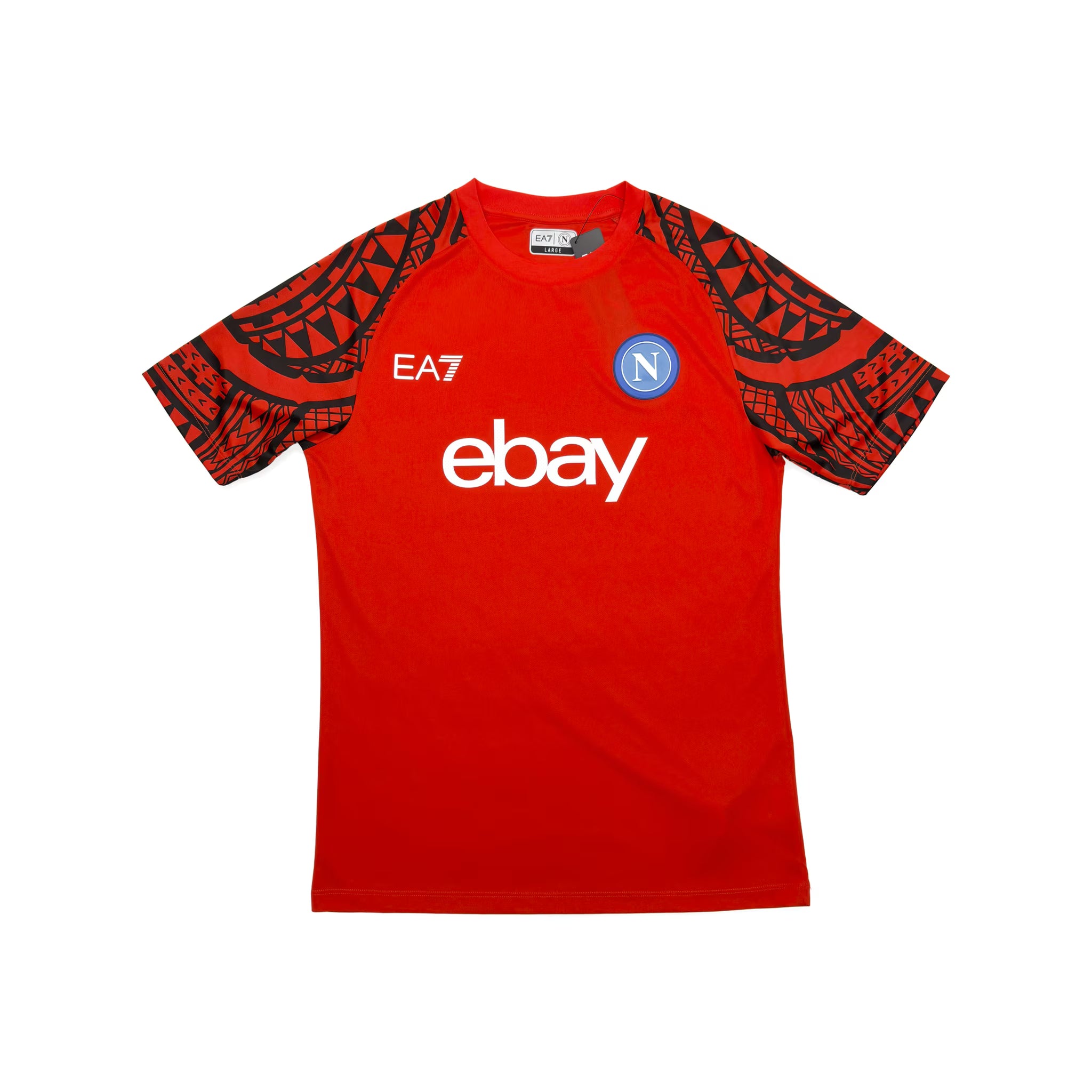 Napoli 2023/24 Trainingsshirt | Rot/Schwarz | EA7