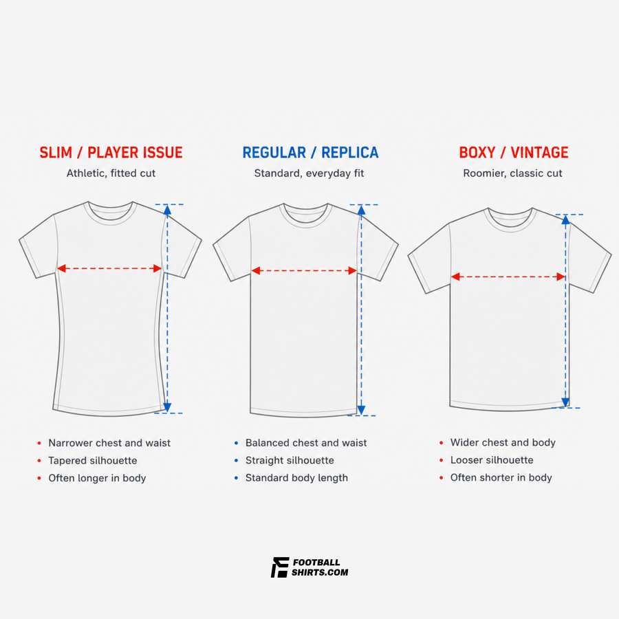 adidas Size Guide for Football Shirts | FOOTBALLSHIRTS.com